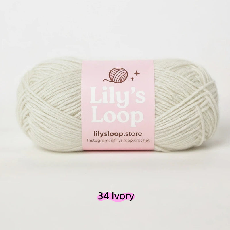 Amber Yellow CloudSoft Fine Baby Blend Cotton Yarn（50g/130m) – crochet yarn by Lily's Loop