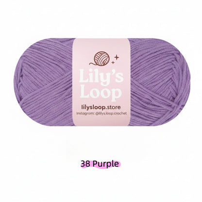 Dark Purple Premium 5-Ply Milk Cotton Yarn(100g/194m) – milk cotton yarn for amigurumi