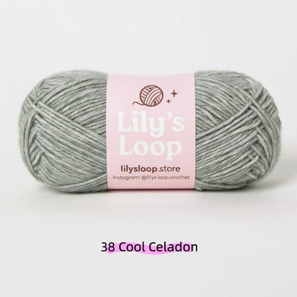 Azure CloudSoft Fine Baby Blend Cotton Yarn（50g/130m) – crochet yarn by Lily's Loop