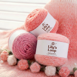 Softy Wool Blend Cake Yarn (100g) DK Weight by Lily's Loop – soft crochet yarn ball