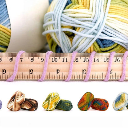 Artisan Speckle Light 8-Ply Spray-Dyed Cotton Yarn (100g/130m) yarn balls in multiple colors