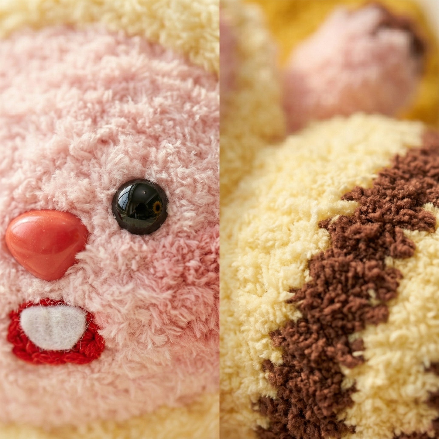 Chubby Bumble Bee Plush Amigurumi Crochet Kit – close-up detail of finished project