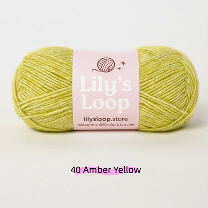 Golden Yellow CloudSoft Fine Baby Blend Cotton Yarn（50g/130m) – crochet yarn by Lily's Loop