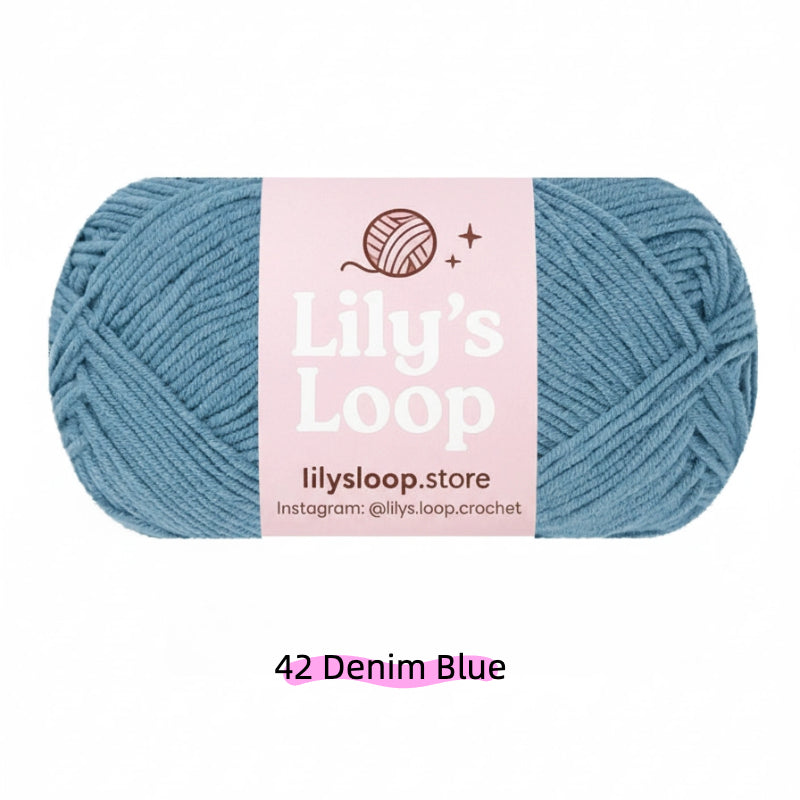 Ultramarine Blue Premium 4-Ply Milk Cotton Yarn(40g / 130m) – milk cotton yarn for amigurumi