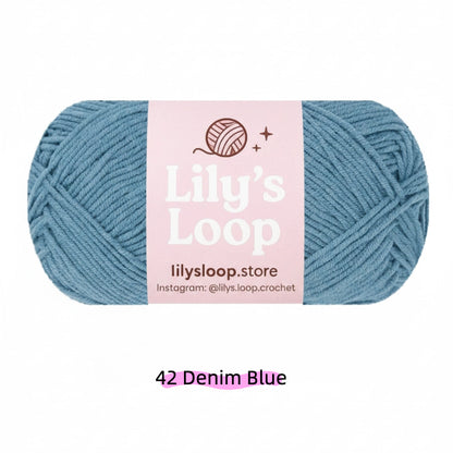 Ultramarine Blue Premium 4-Ply Milk Cotton Yarn(40g / 130m) – milk cotton yarn for amigurumi
