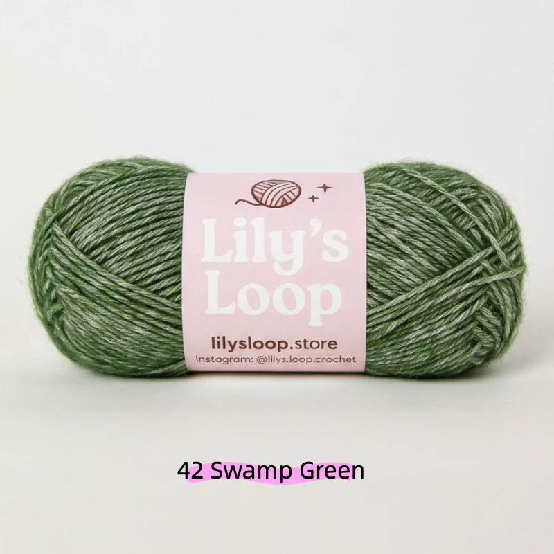 Tender Green CloudSoft Fine Baby Blend Cotton Yarn（50g/130m) – crochet yarn by Lily's Loop