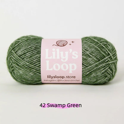 Tender Green CloudSoft Fine Baby Blend Cotton Yarn（50g/130m) – crochet yarn by Lily's Loop