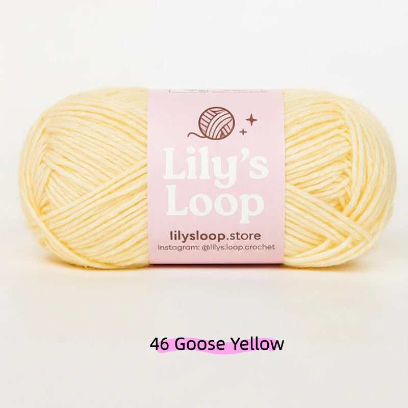 Pea Green CloudSoft Fine Baby Blend Cotton Yarn（50g/130m) – crochet yarn by Lily's Loop