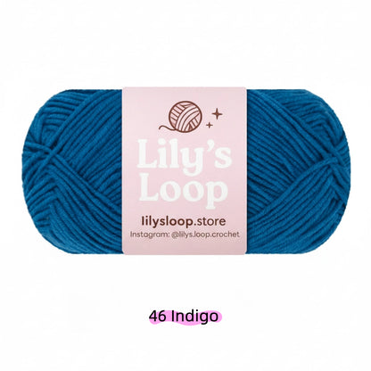 Dark Purple Premium 4-Ply Milk Cotton Yarn(40g / 130m) – milk cotton yarn for amigurumi