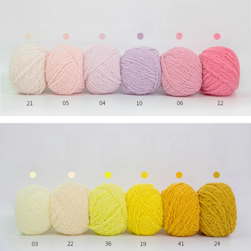 Warm Plush Nature Palette Velvet Yarn (50g/80m) close-up texture detail