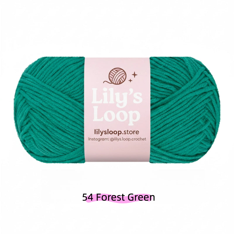 Lake Blue Premium 4-Ply Milk Cotton Yarn(40g / 130m) – milk cotton yarn for amigurumi