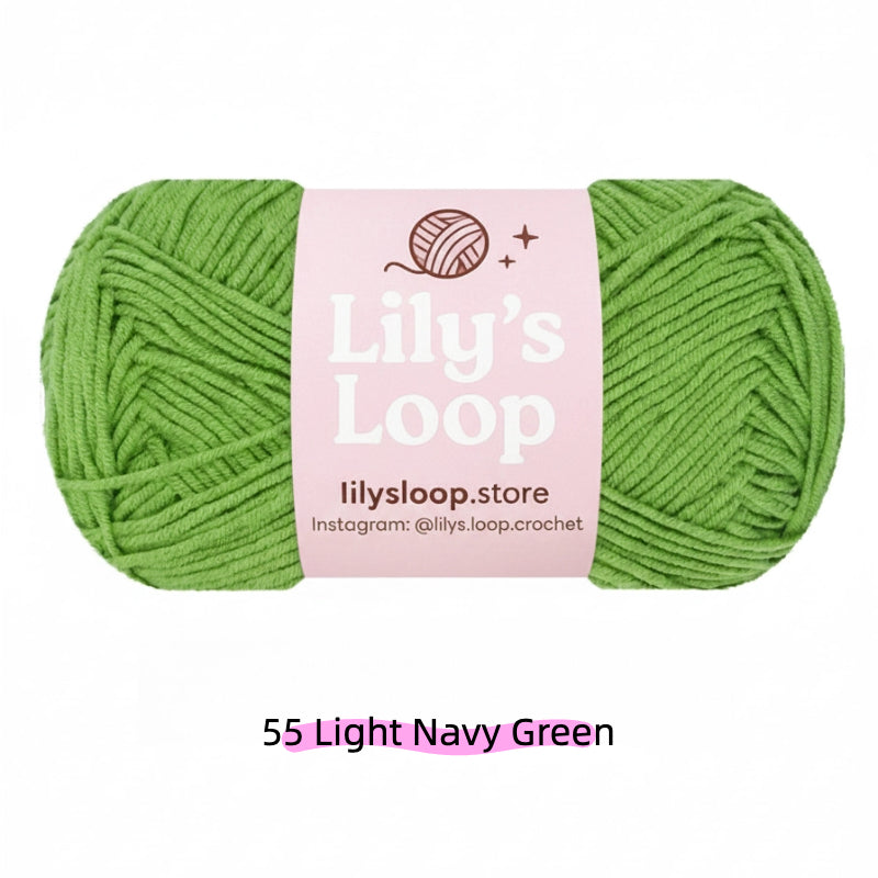 Vivid Emerald Premium 4-Ply Milk Cotton Yarn(40g / 130m) – milk cotton yarn for amigurumi