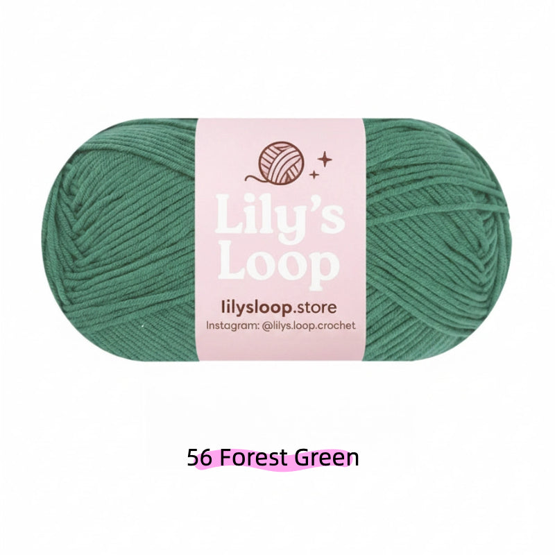 Misty Blue Premium 5-Ply Milk Cotton Yarn(100g/194m) – milk cotton yarn for amigurumi