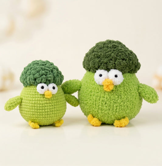 Broccoli Chick Crochet Kit – complete amigurumi crochet kit by Lily's Loop