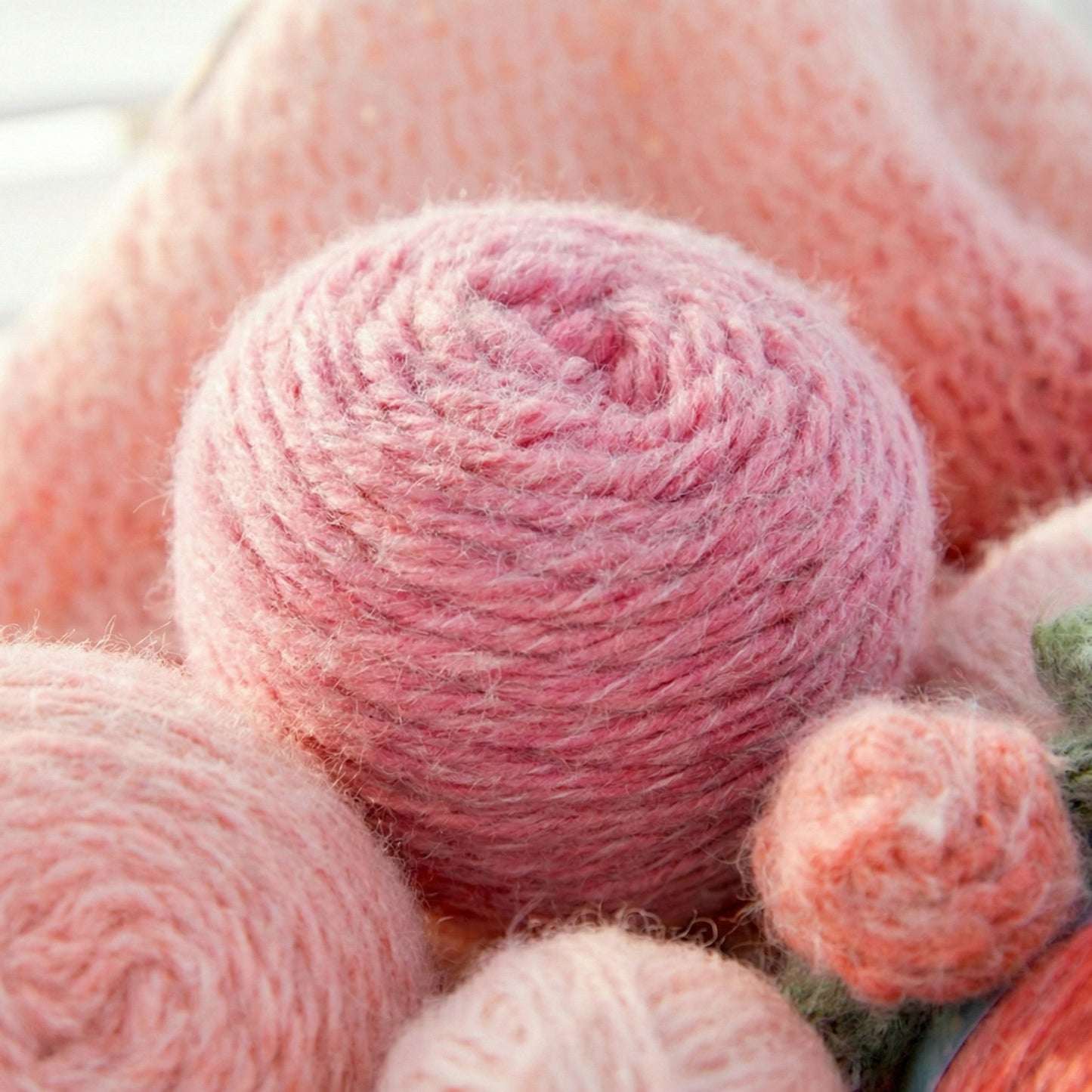Softy Wool Blend Cake Yarn (100g) DK Weight yarn balls in multiple colors