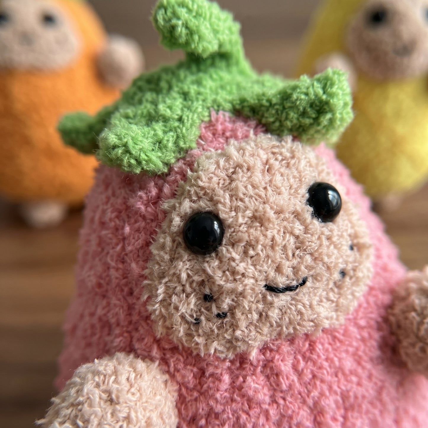 Potato Buddy Trio – Strawberry, Carrot & Pineapple Outfits