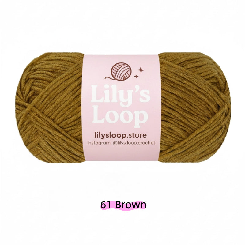 Light Orange Premium 4-Ply Milk Cotton Yarn(40g / 130m) – milk cotton yarn for amigurumi