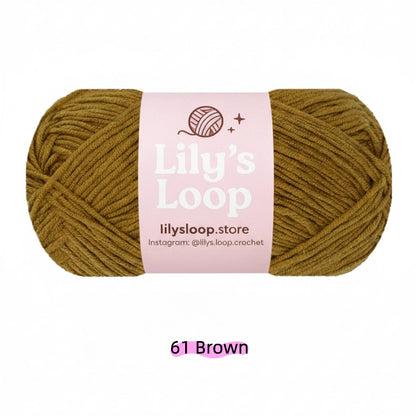 Light Orange Premium 4-Ply Milk Cotton Yarn(40g / 130m) – milk cotton yarn for amigurumi