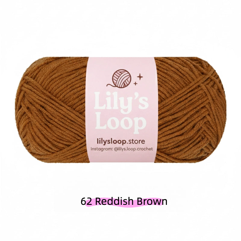 Muted Pink Premium 4-Ply Milk Cotton Yarn(40g / 130m) – milk cotton yarn for amigurumi