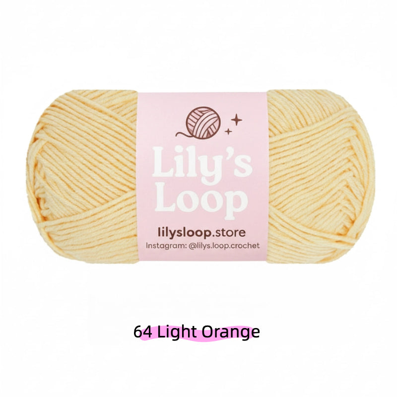 Light Terra Cotta Premium 4-Ply Milk Cotton Yarn(40g / 130m) – milk cotton yarn for amigurumi