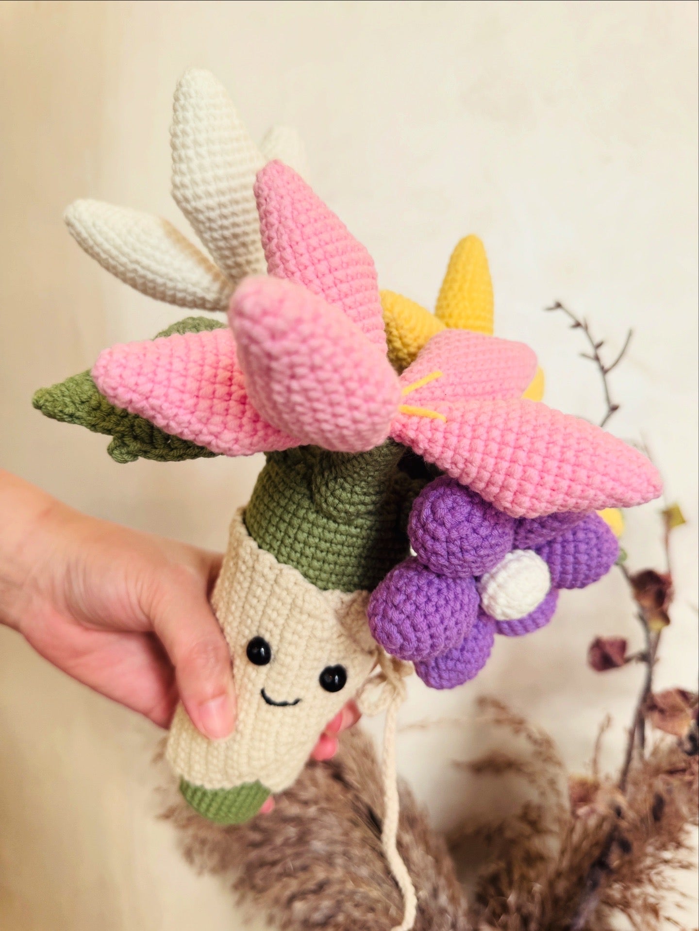 Bouquet of Flowers Crochet Pattern – crochet pattern page preview showing instructions
