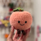 Free Pattern Peach Plushie Crochet Pattern