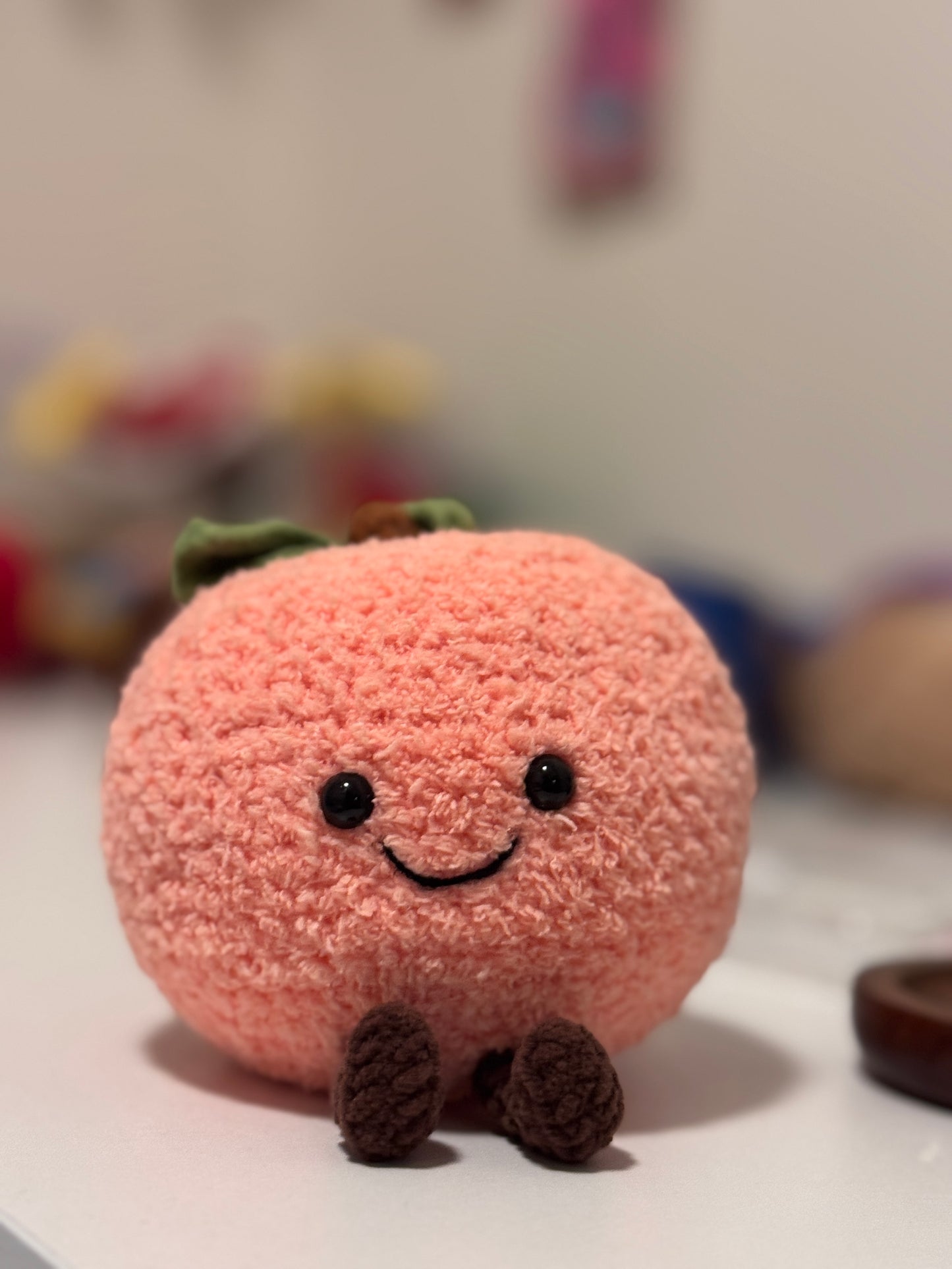 Peach Plushie Crochet Pattern – alternative color scheme example