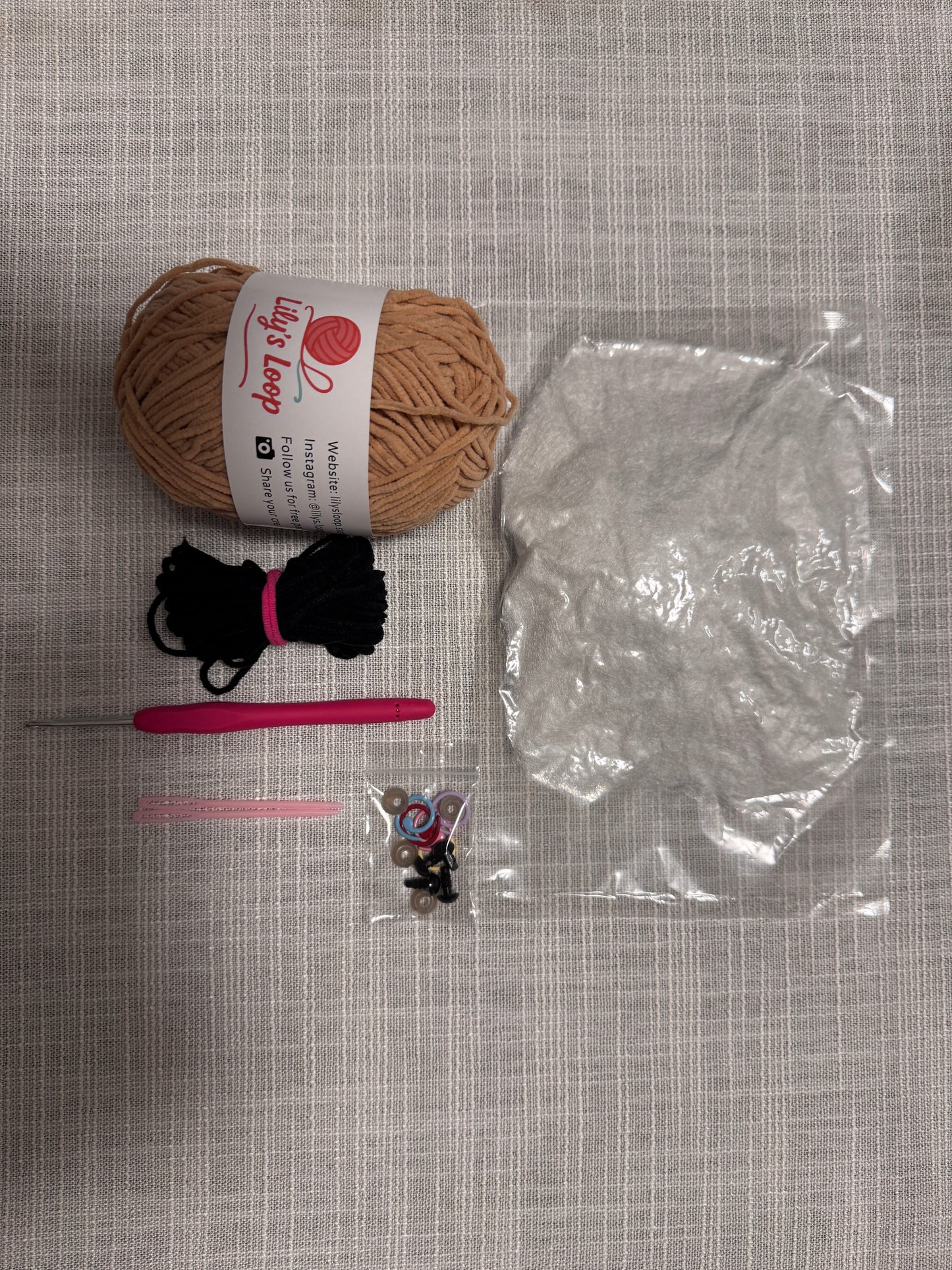 Peanut Cat Crochet Kit,DIY Combo – amigurumi crochet kit detail 10