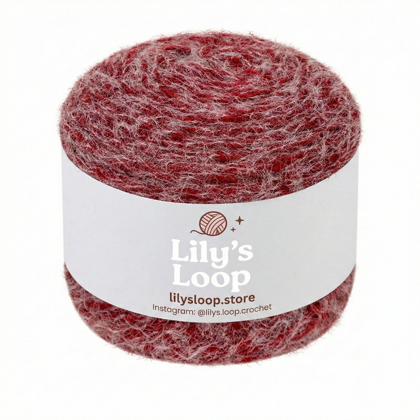 Bright Red Softy Wool Blend Cake Yarn (100g) DK Weight – crochet yarn by Lily's Loop