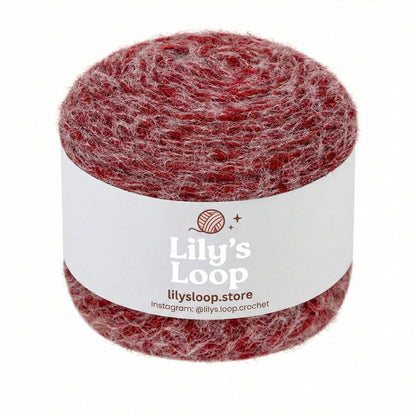 Bright Red Softy Wool Blend Cake Yarn (100g) DK Weight – crochet yarn by Lily's Loop