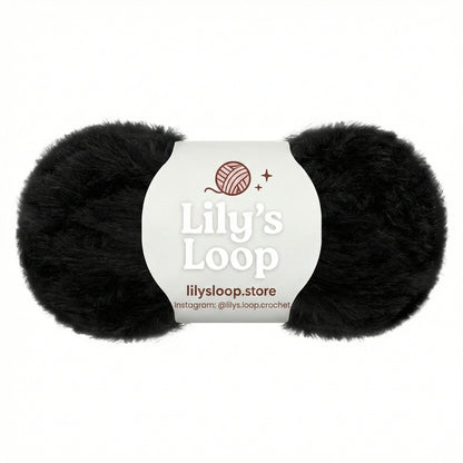 Nude Brown Bunny Fluff Faux Fur Yarn (50g)  Super Bulky – crochet yarn by Lily's Loop