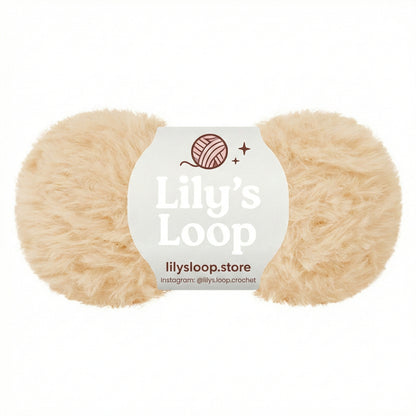 Grey Bunny Fluff Faux Fur Yarn (50g)  Super Bulky – crochet yarn by Lily's Loop