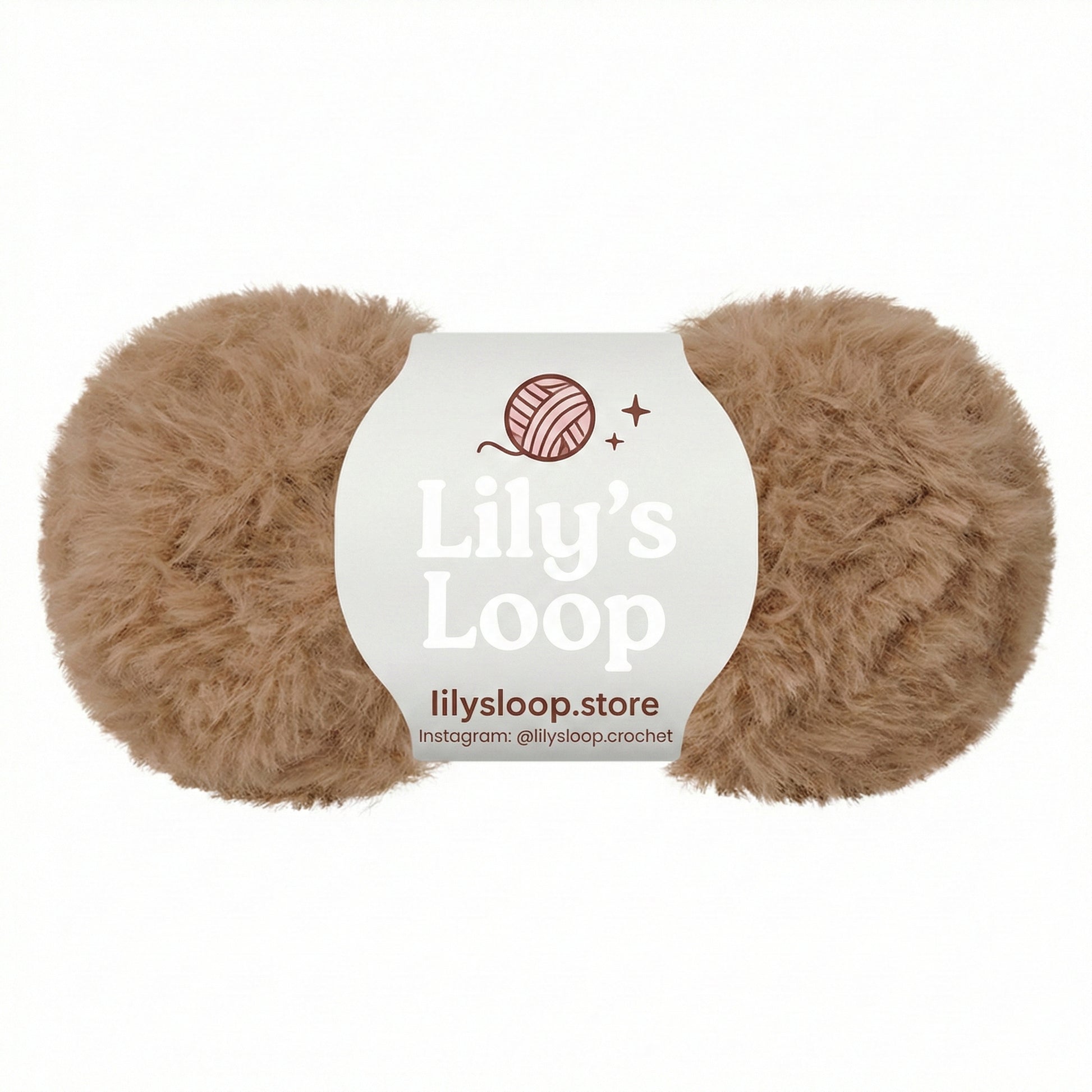 Dark Brown Bunny Fluff Faux Fur Yarn (50g)  Super Bulky – crochet yarn by Lily's Loop