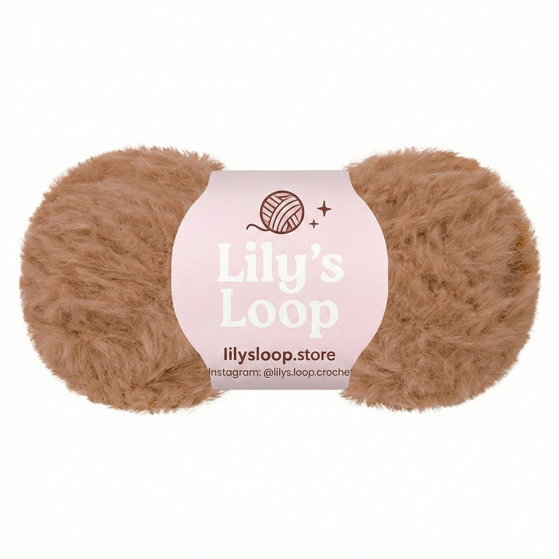 Pearl Pink Bunny Fluff Faux Fur Yarn (50g)  Super Bulky – crochet yarn by Lily's Loop