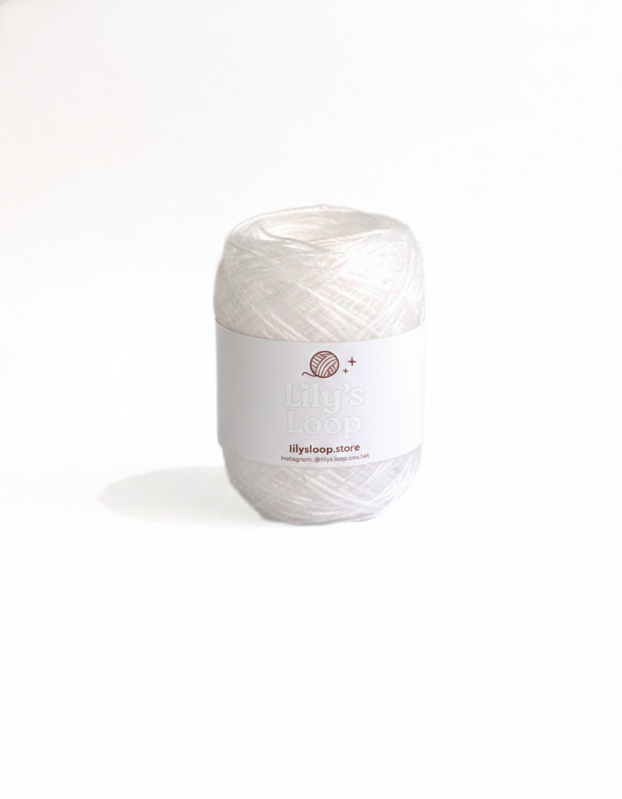 Crystal Jelly Yarn (40g)1mm Waterproof Poly Cord color chart showing all available shades