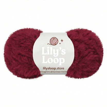 Sea Blue Bunny Fluff Faux Fur Yarn (50g)  Super Bulky – crochet yarn by Lily's Loop