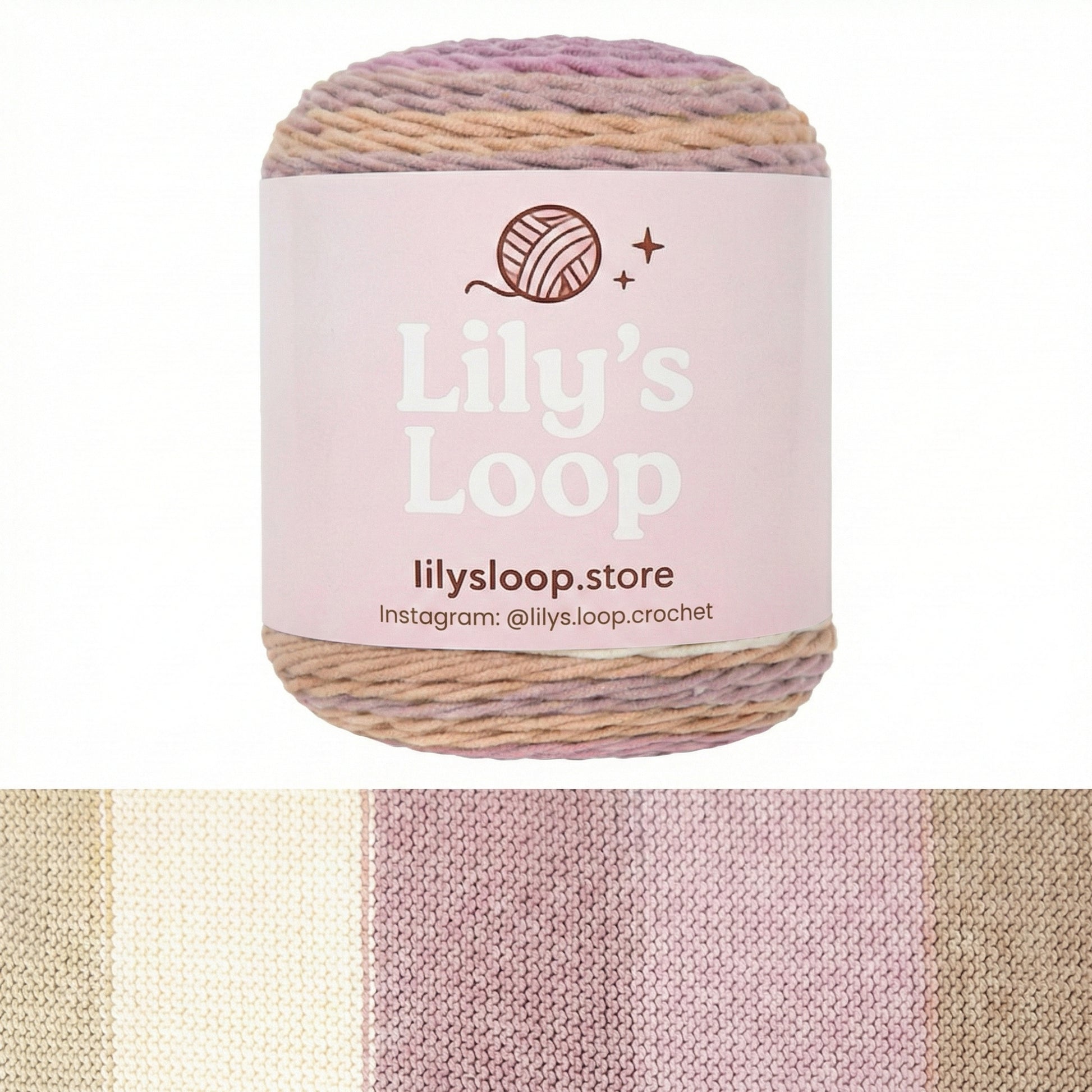 Rainbow 5-Ply Gradient Cake Yarn (100g) DK Weight yarn balls in multiple colors