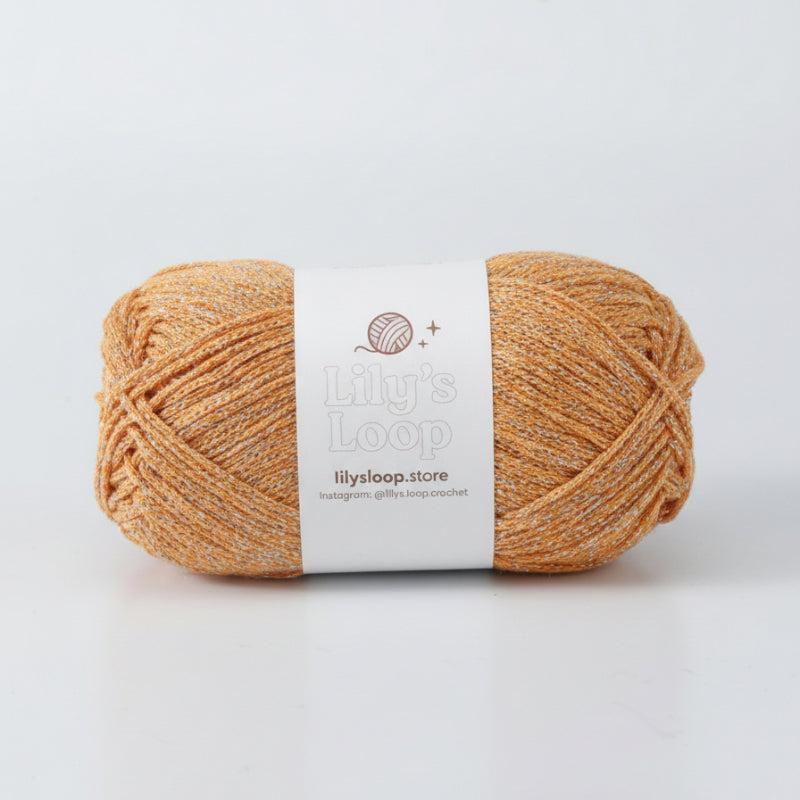 Golden Starlight Metallic Hollow Cotton Yarn 1.5mm Fingering – metallic cotton yarn for crochet jewelry