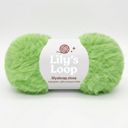 Bright Yellow Bunny Fluff Faux Fur Yarn (50g)  Super Bulky – crochet yarn by Lily's Loop