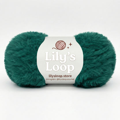 Golden Yellow Bunny Fluff Faux Fur Yarn (50g)  Super Bulky – crochet yarn by Lily's Loop