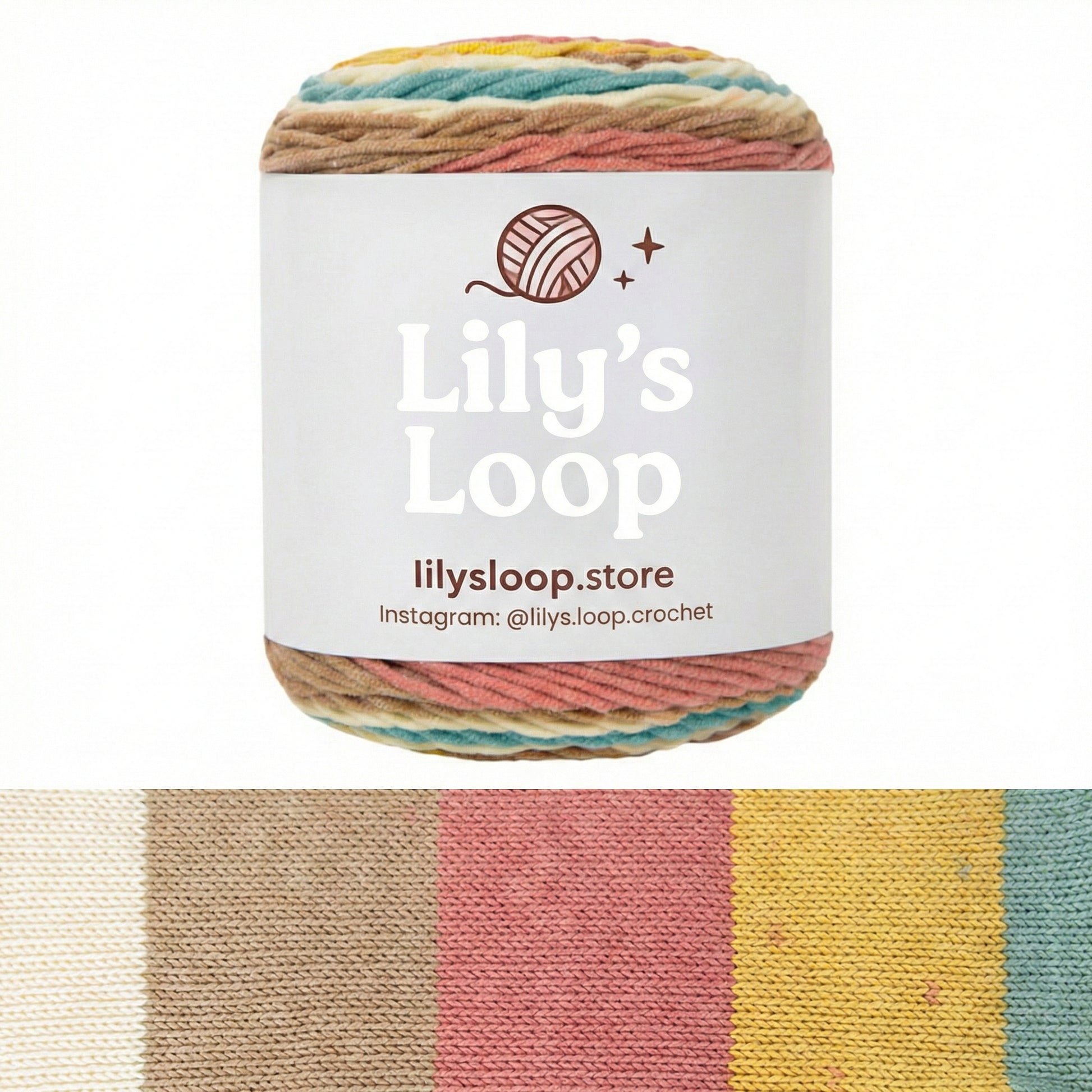 Mint Green Rainbow 5-Ply Gradient Cake Yarn (100g) DK Weight – crochet yarn by Lily's Loop