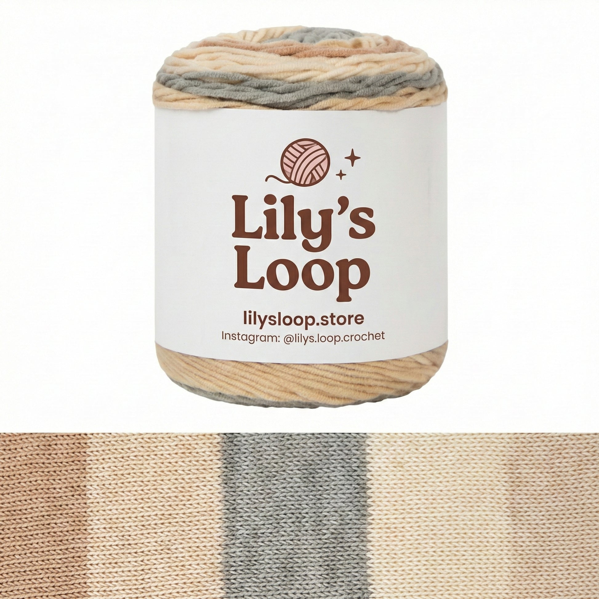 Yellow with Red Blue Rainbow 5-Ply Gradient Cake Yarn (100g) DK Weight – crochet yarn by Lily's Loop