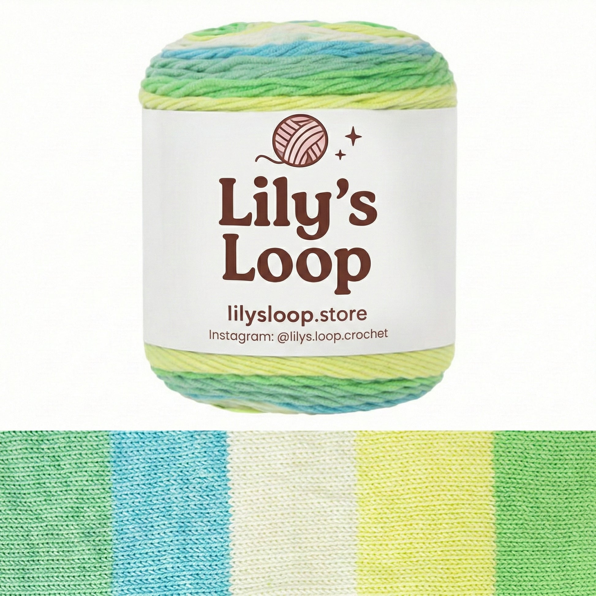 Mid Yellow Pink Rainbow 5-Ply Gradient Cake Yarn (100g) DK Weight – crochet yarn by Lily's Loop