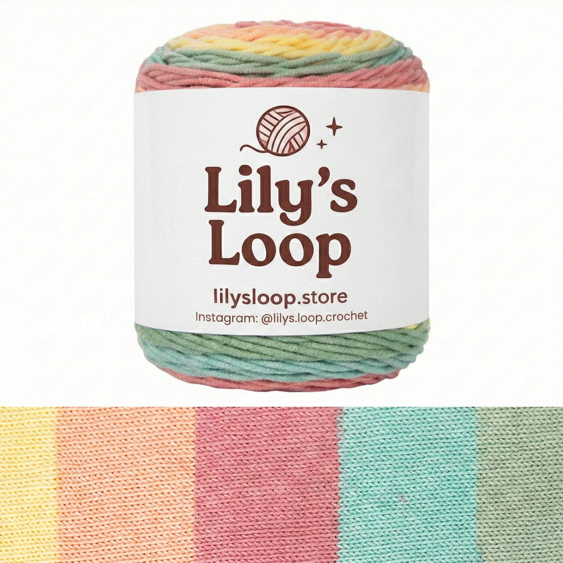Purple with White Rainbow 5-Ply Gradient Cake Yarn (100g) DK Weight – crochet yarn by Lily's Loop