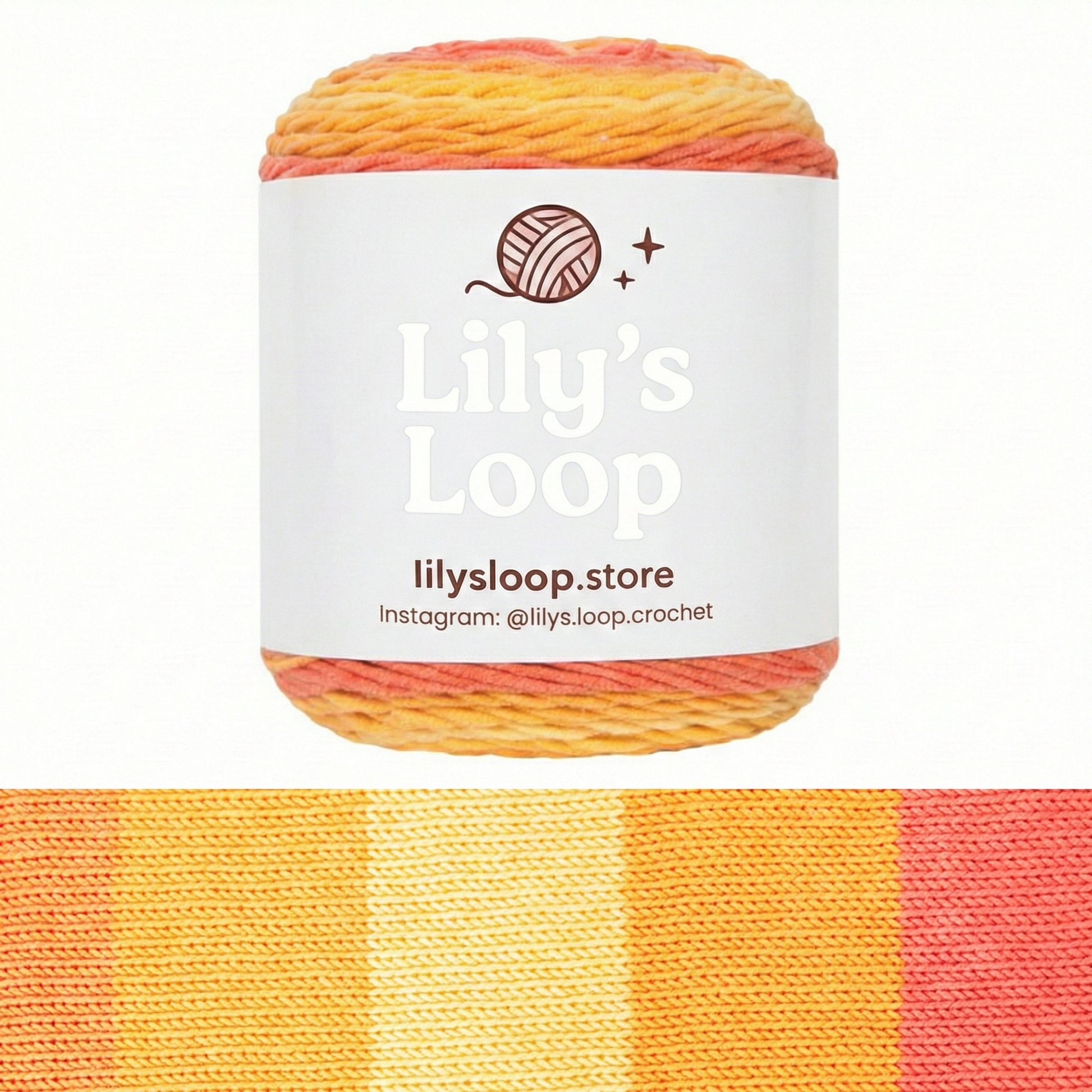 Yellow Blue Series Rainbow 5-Ply Gradient Cake Yarn (100g) DK Weight – crochet yarn by Lily's Loop