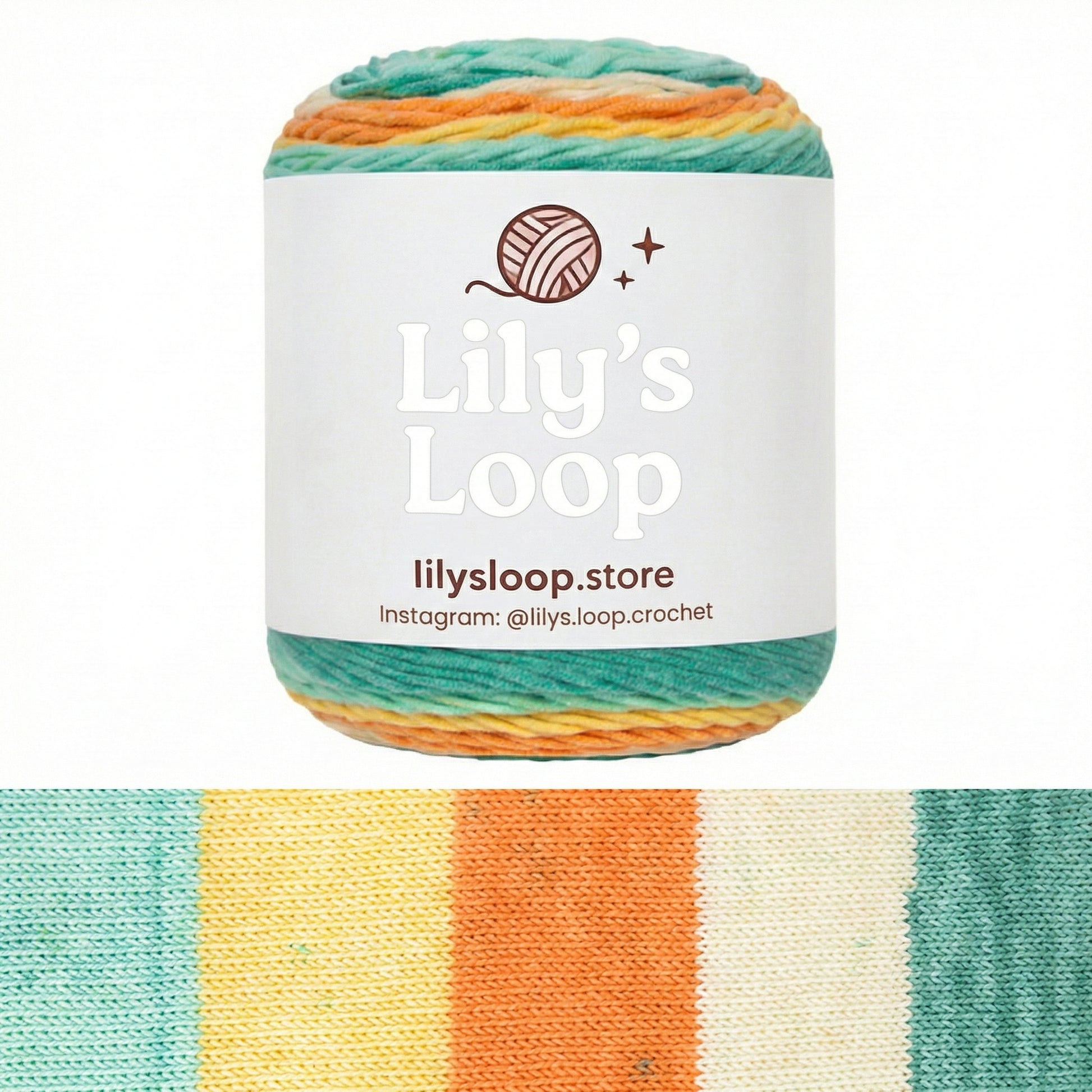 Rainbow 5-Ply Gradient Cake Yarn (100g) DK Weight – soft crochet yarn by Lily's Loop