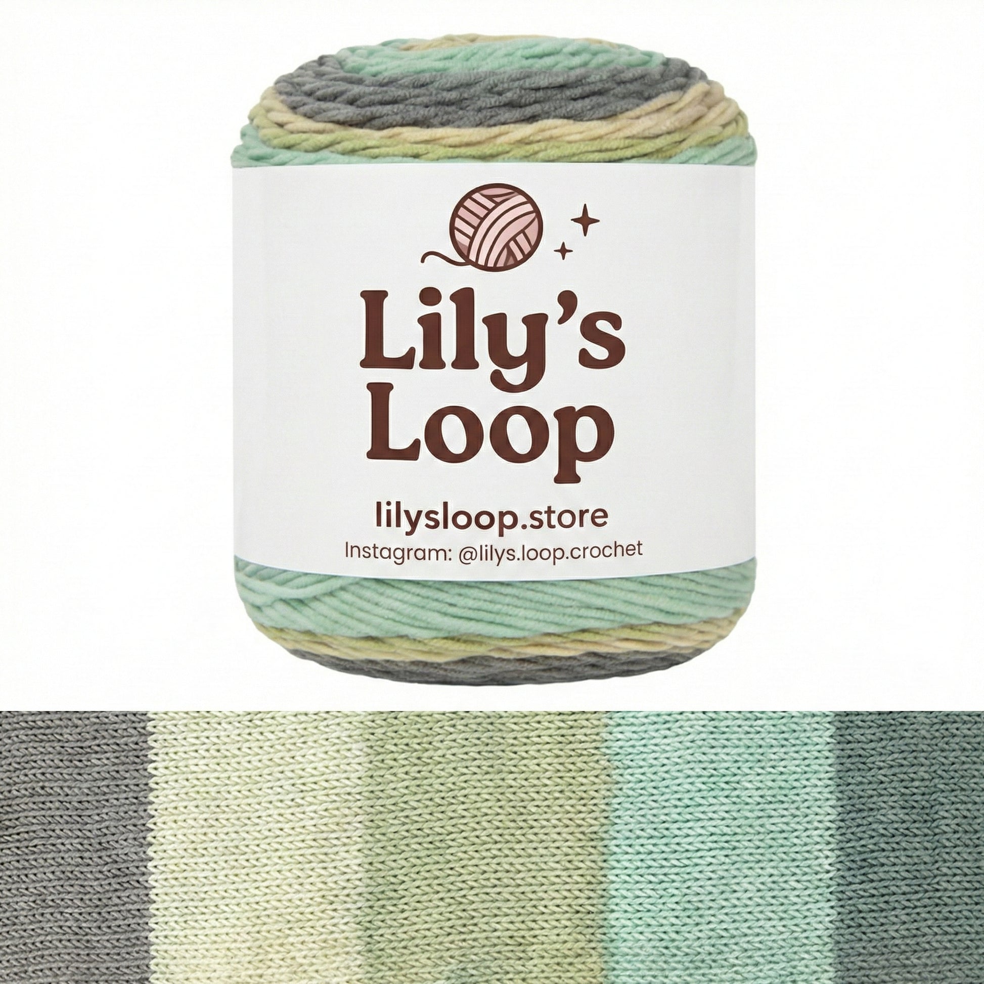 Rainbow 5-Ply Gradient Cake Yarn (100g) DK Weight – soft crochet yarn by Lily's Loop