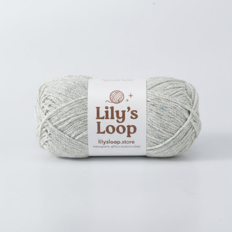 Starlight Metallic Hollow Cotton Yarn 1.5mm Fingering close-up texture detail