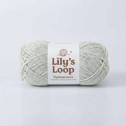 Starlight Metallic Hollow Cotton Yarn 1.5mm Fingering close-up texture detail