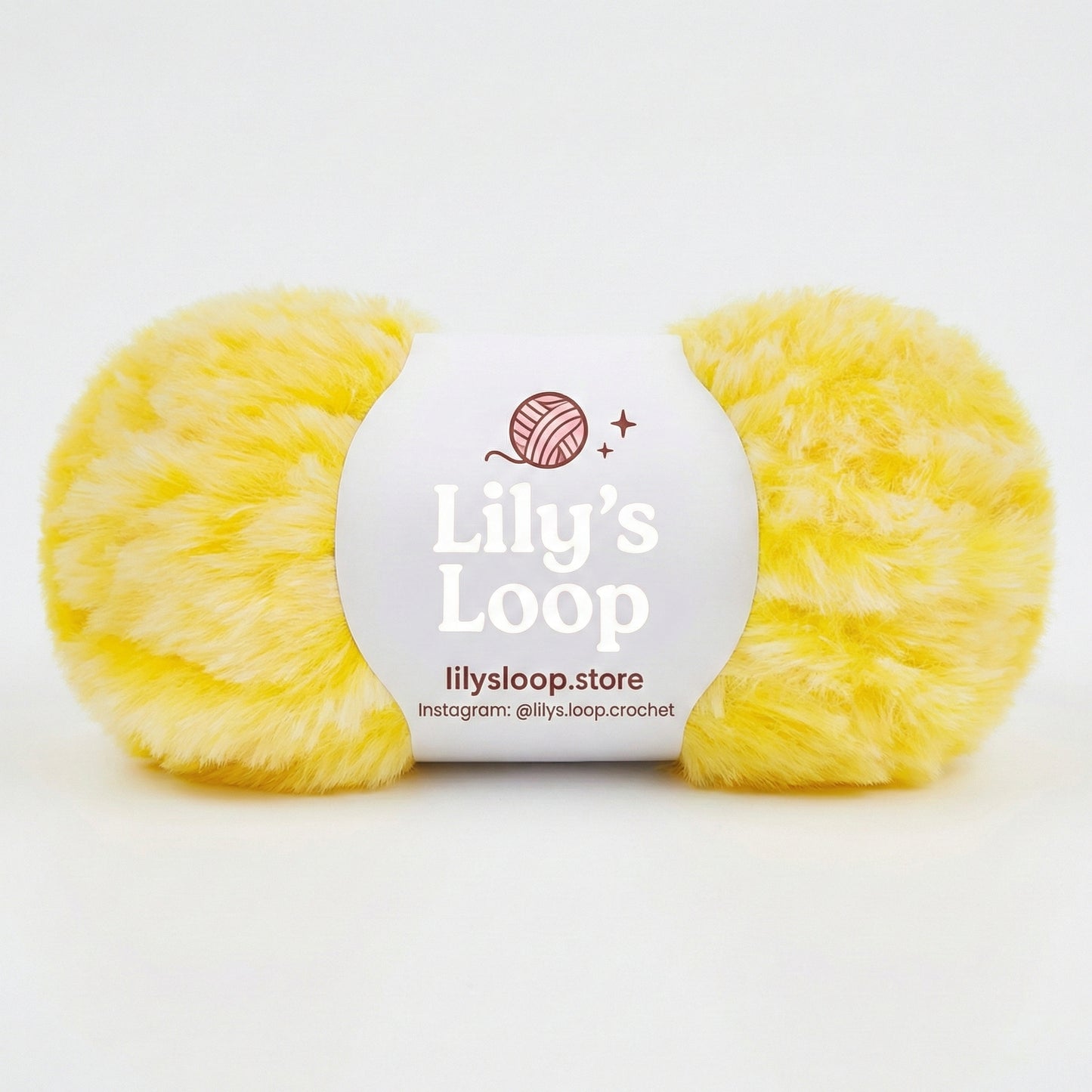 Purple with White Bunny Fluff Faux Fur Yarn (50g)  Super Bulky – crochet yarn by Lily's Loop